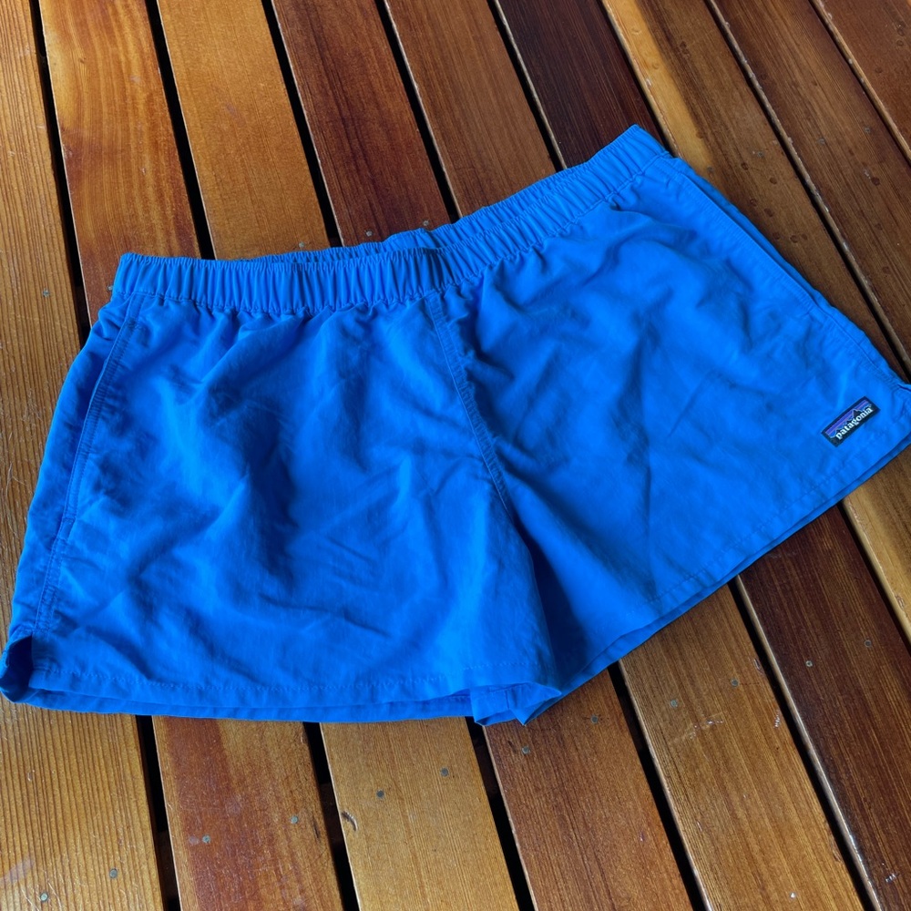 Patagonia Women's Barely Baggies Shorts in Bright Blue